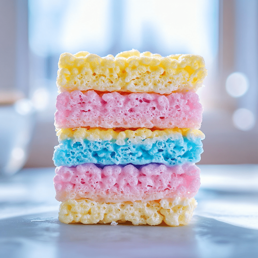 peeps-rice-krispie-treats-featured Easy recipe for Peeps Rice Krispie Treats – colorful stack