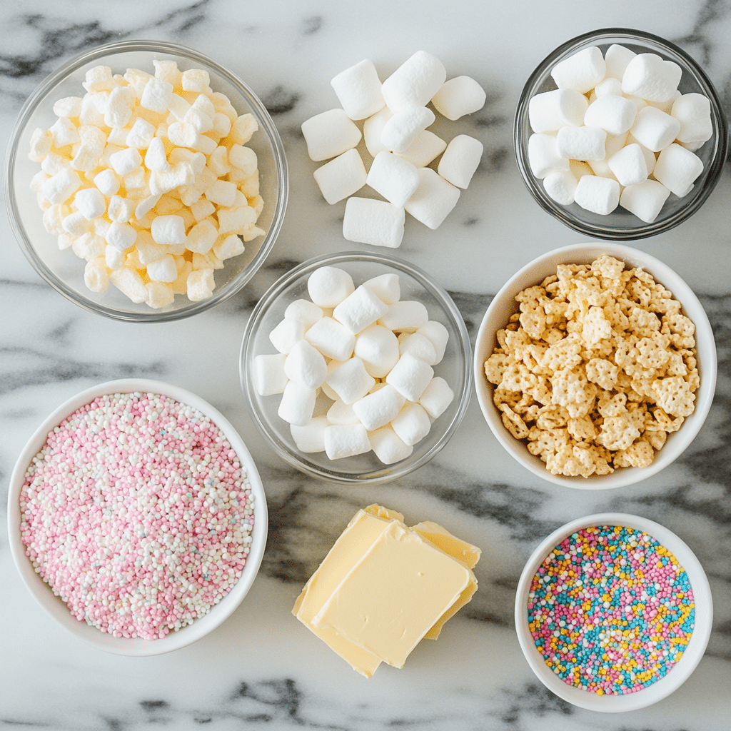rice-krispie-easter-ingredients Easter rice krispie treats recipe ingredients