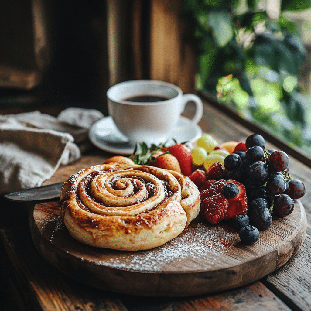 tortilla-cinnamon-rolls-serving Tortilla cinnamon rolls served at brunch