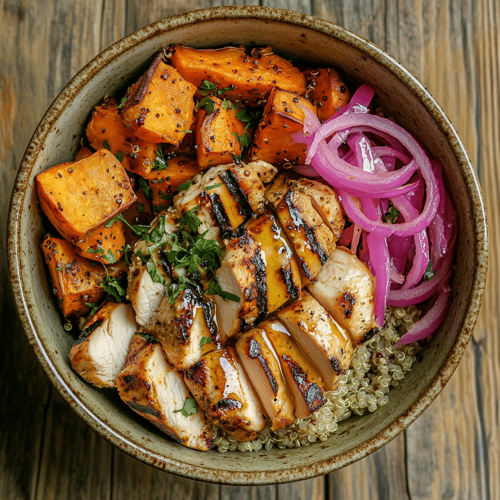 Viral Hot Honey Protein Bowl: The Ultimate Flavor-Packed Trend 3 viral hot honey protein bowl on wooden table