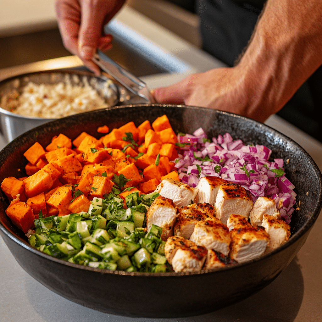 viral-protein-bowl-steps Step-by-step viral protein bowl prep