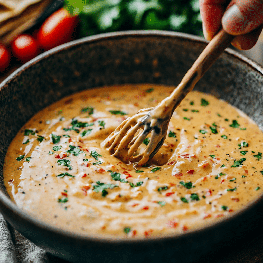 whisking-quesadilla-sauce Whisking quesadilla sauce in a bowl