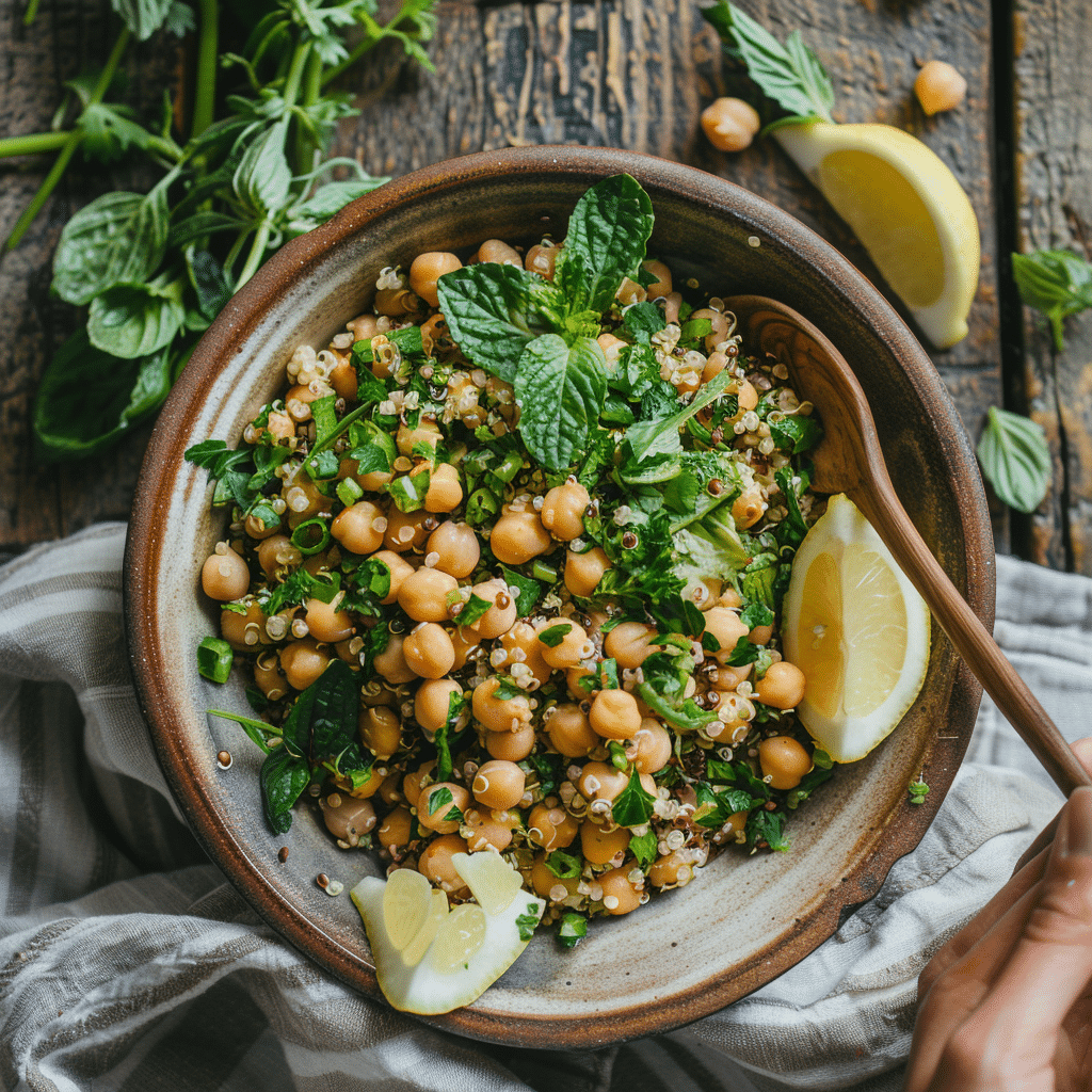chickpea-quinoa-serving chickpea quinoa serving