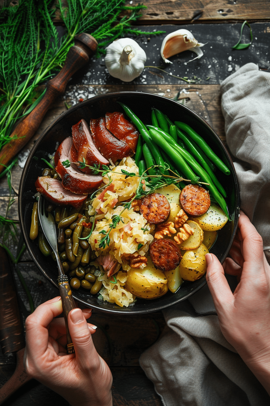 german-protein-recipes-step Assembling a hearty German protein bowl step-by-step