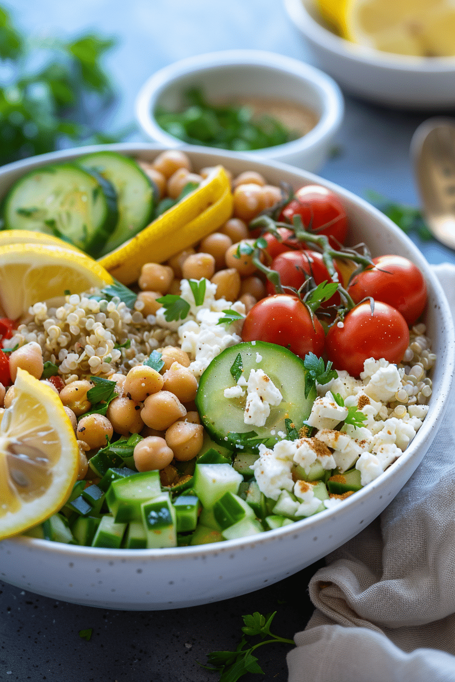 mediterranean-protein-bowl mediterranean protein bowl