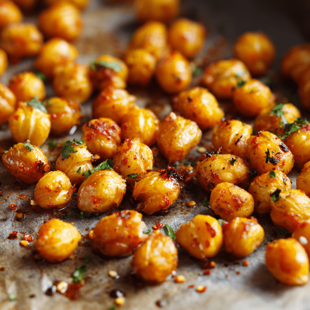 u7598668371_Roasted_chickpeas_on_a_parchment-lined_baking_she_197b6eef-c8dd-42cc-97d0-b3f53bd9b8eb_3 Crispy roasted chickpeas on parchment-lined baking tray