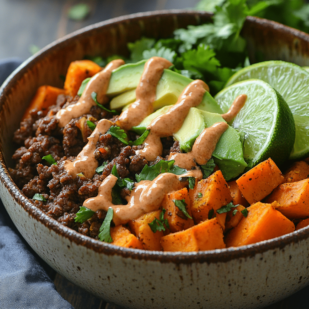 ground-beef-sweet-potato-bowl-served ground beef sweet potato bowl served 1