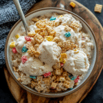 Rice Krispie Ice Cream: A Sweet, Crunchy, and Creamy Summer Treat 2 Final presentation of rice krispie ice cream recipe