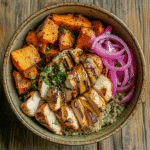 Viral Hot Honey Protein Bowl: The Ultimate Flavor-Packed Trend 4 viral hot honey protein bowl on wooden table