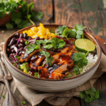 BBQ Chicken Bowl: High-Protein, Flavorful, Easy Meal 2 Recipe Card layout with cooking instructions
