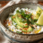 🥣 Cottage Cheese Protein Bowl – Creamy, Clean Fuel for Any Day 2 Cottage cheese bowl with avocado and fresh herbs