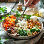 🥗 Mediterranean Diet Bowls – Flavorful, Nutritious, & Simple 2 Spoon scooping into a Mediterranean Diet Bowl