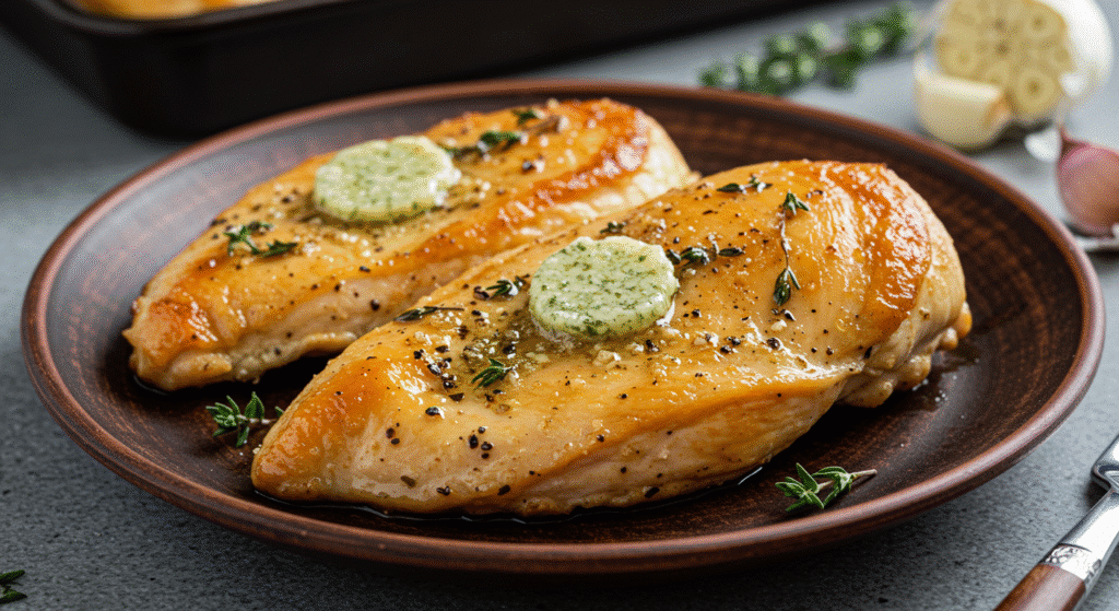 Garlic Butter Baked Chicken Breast 4 Garlic Butter Baked Chicken Breast