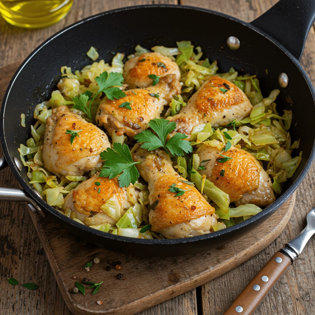 🥗 Simple Healthy Recipes for Everyday Cooking 4 Healthy cabbage and chicken skillet recipe