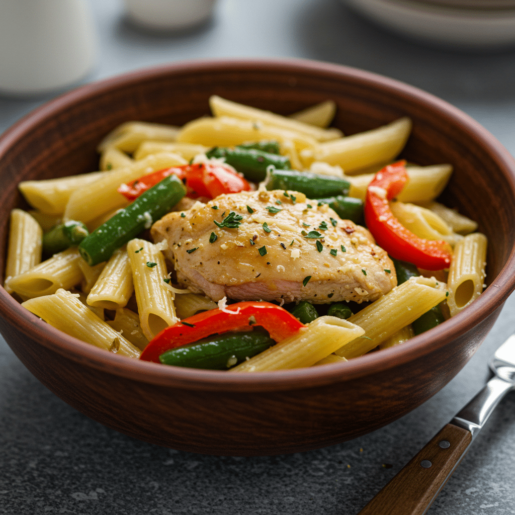 Quick Healthy Garlic Parmesan Chicken Pasta Quick Healthy Garlic Parmesan Chicken Pasta