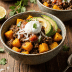 Sweet Potato Ground Beef Bowl – Cozy, Wholesome, and Flavorful 8 Sweet potato ground beef bowl – hearty, wholesome, and easy to make. A quick dinner that’s perfect for meal prep and family nights.