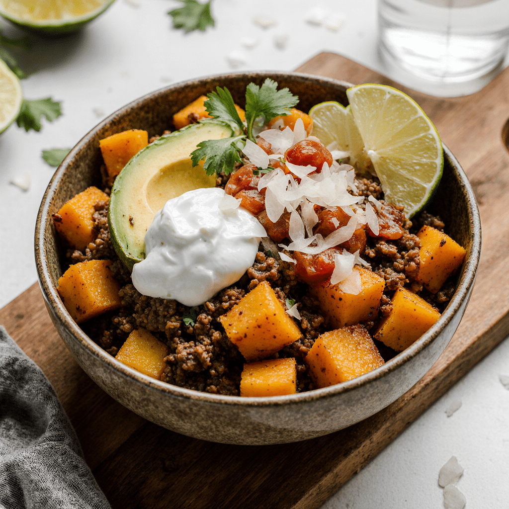 Sweet Potato Ground Beef Bowl – Cozy, Wholesome, and Flavorful 7 Sweet Potato Ground Beef Bowl