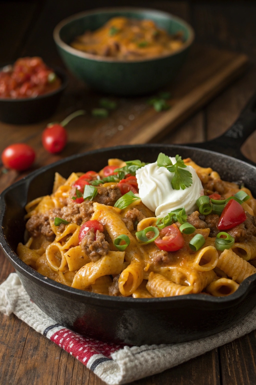 Cheesy Taco Pasta