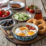 close up ultra zoom of a traditional turkish break