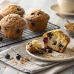 imagine bakery style blueberry muffins on a cooli