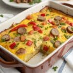 Cheesy Sausage Breakfast Casserole - Easy Egg Bake Recipe! 5 cheesy sausage breakfast casserole easy egg bake