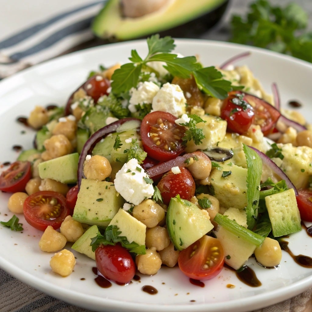Chickpea Feta Avocado Salad 6 chickpea feta avocado salad