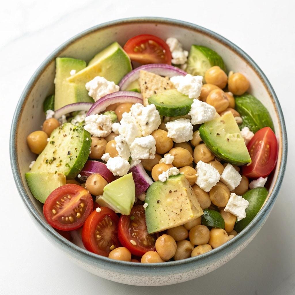 Chickpea Feta Avocado Salad 7 chickpea feta avocado salad 1