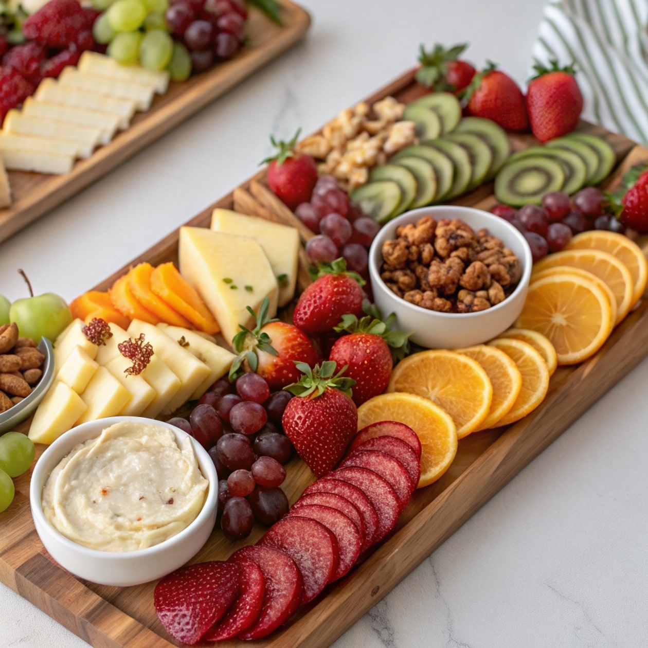 fruit charcuterie board a fruit charcuterie board