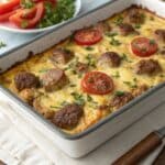 overnight sausage and egg casserole easy breakfa