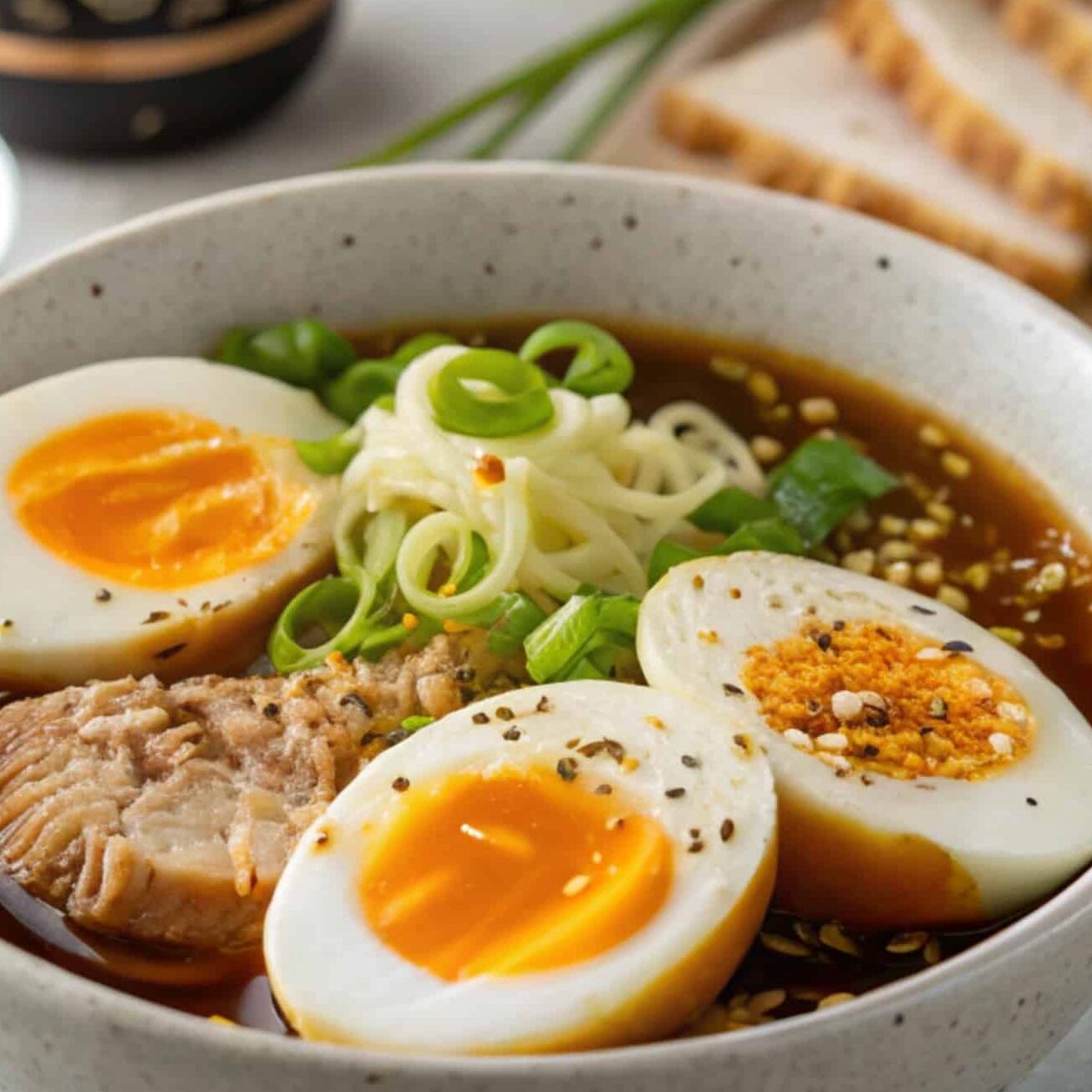 Ramen Eggs (Ajitama) 4 soft eggs play a vital role in elevating your dini edited