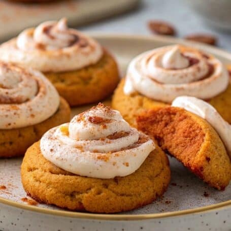 Soft Pumpkin Cookies with Cinnamon Frosting 4 soft pumpkin cookies with cinnamon frosting 1 1 edited