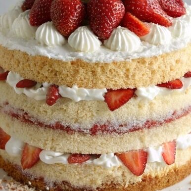 Strawberry Shortcake Layer Cake 4 strawberry shortcake layer cake edited