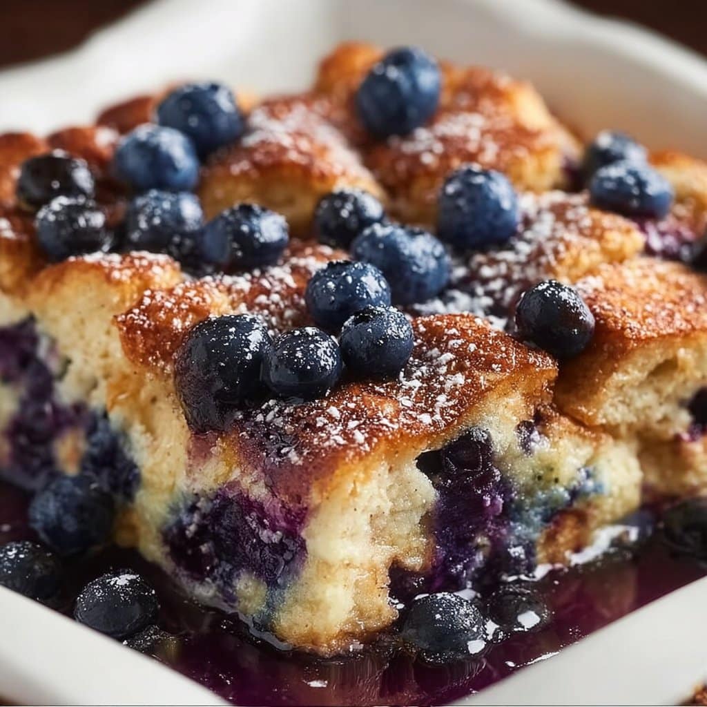 Quick Blueberry French Toast Casserole