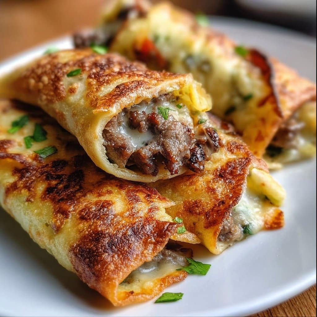 Keto Philly Cheesesteak Rolls