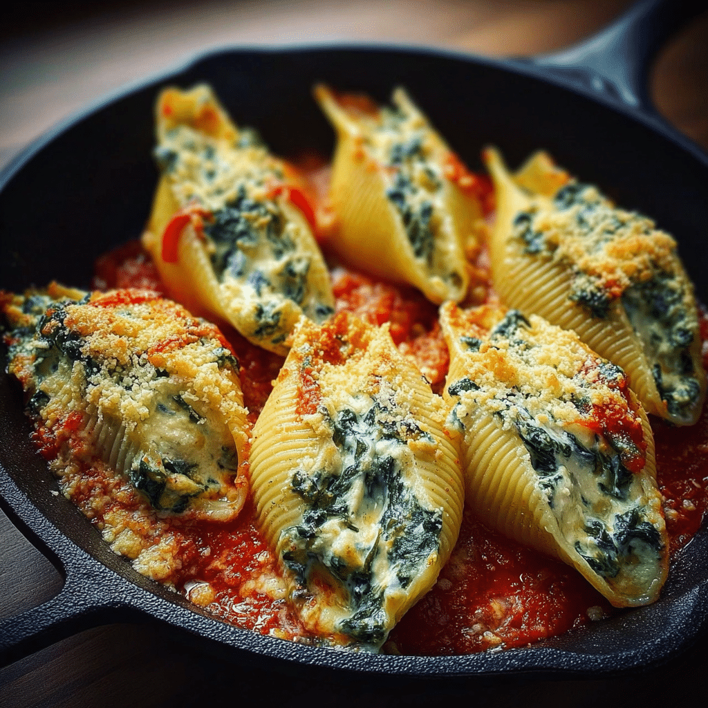 Spinach and Ricotta Stuffed Shells 7 Simple photo of Spinach