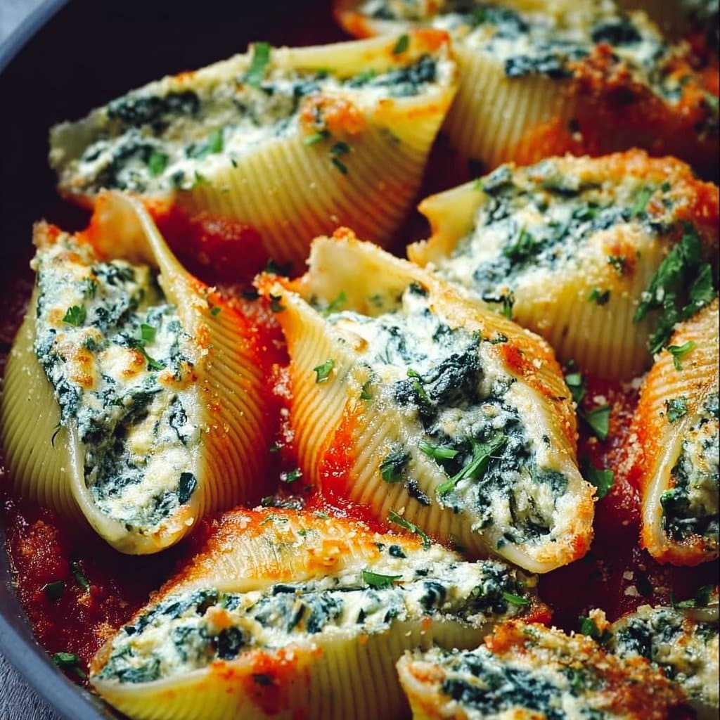 Spinach and Ricotta Stuffed Shells 5 Spinach and Ricotta Stuffed Shells