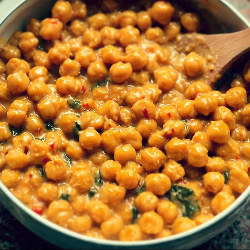 Delicious Marry Me Chickpeas served in a bowl, showcasing vibrant ingredients.