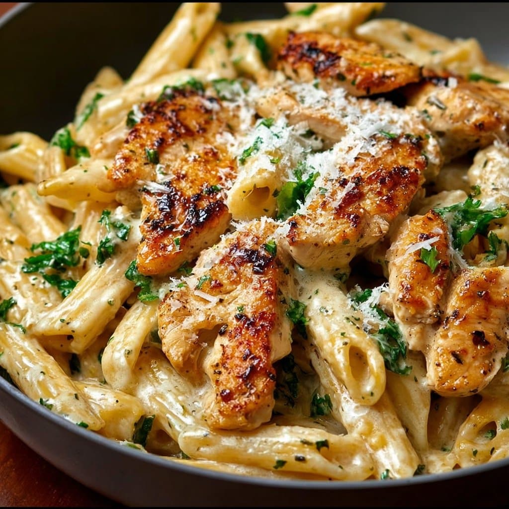 Creamy Garlic Parmesan Chicken Pasta