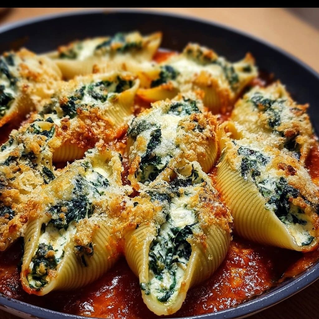 Spinach and Ricotta Stuffed Shells 4 Spinach and Ricotta Stuffed Shells