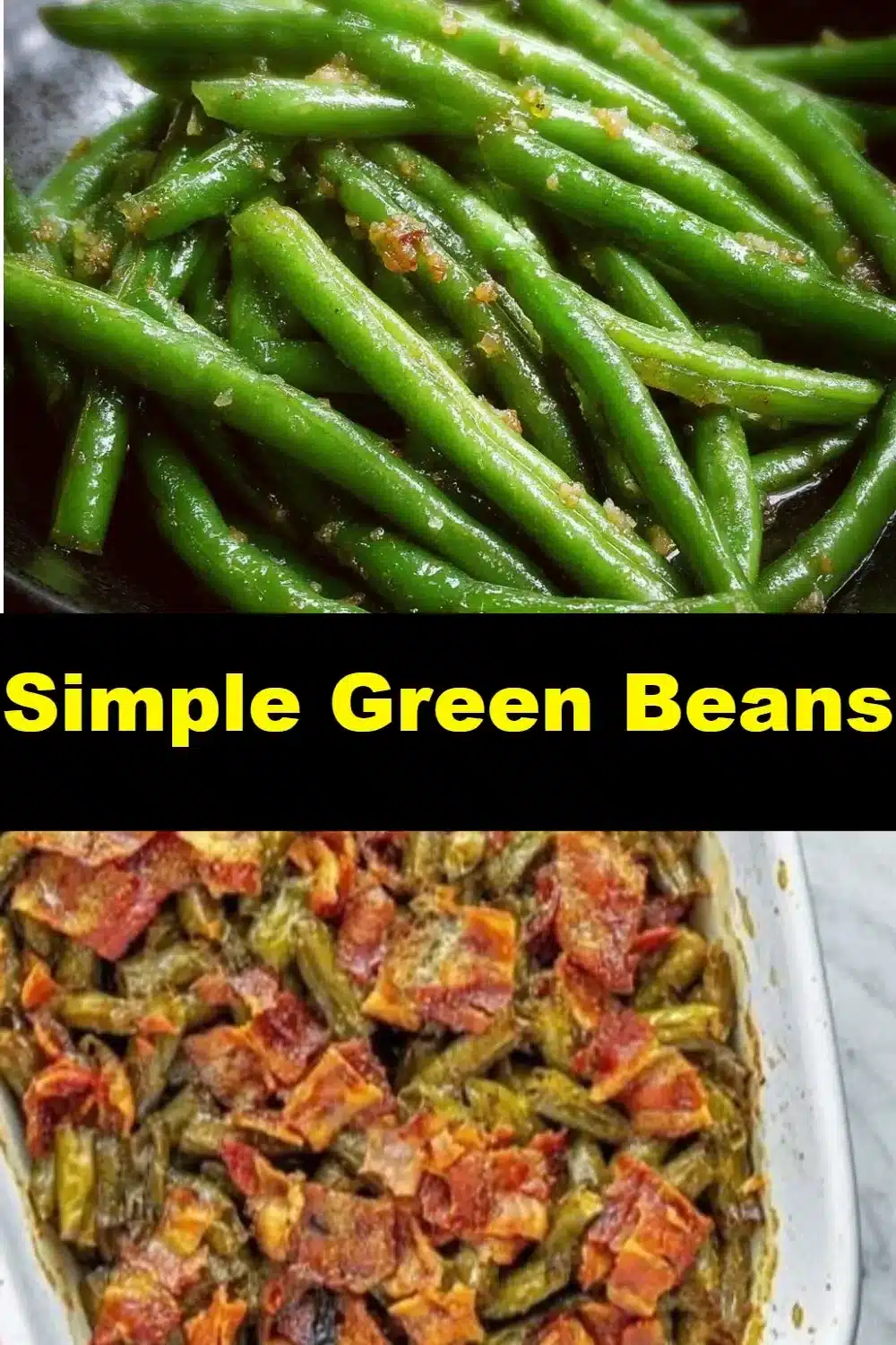 Fresh and simple green beans prepared for a nutritious side dish