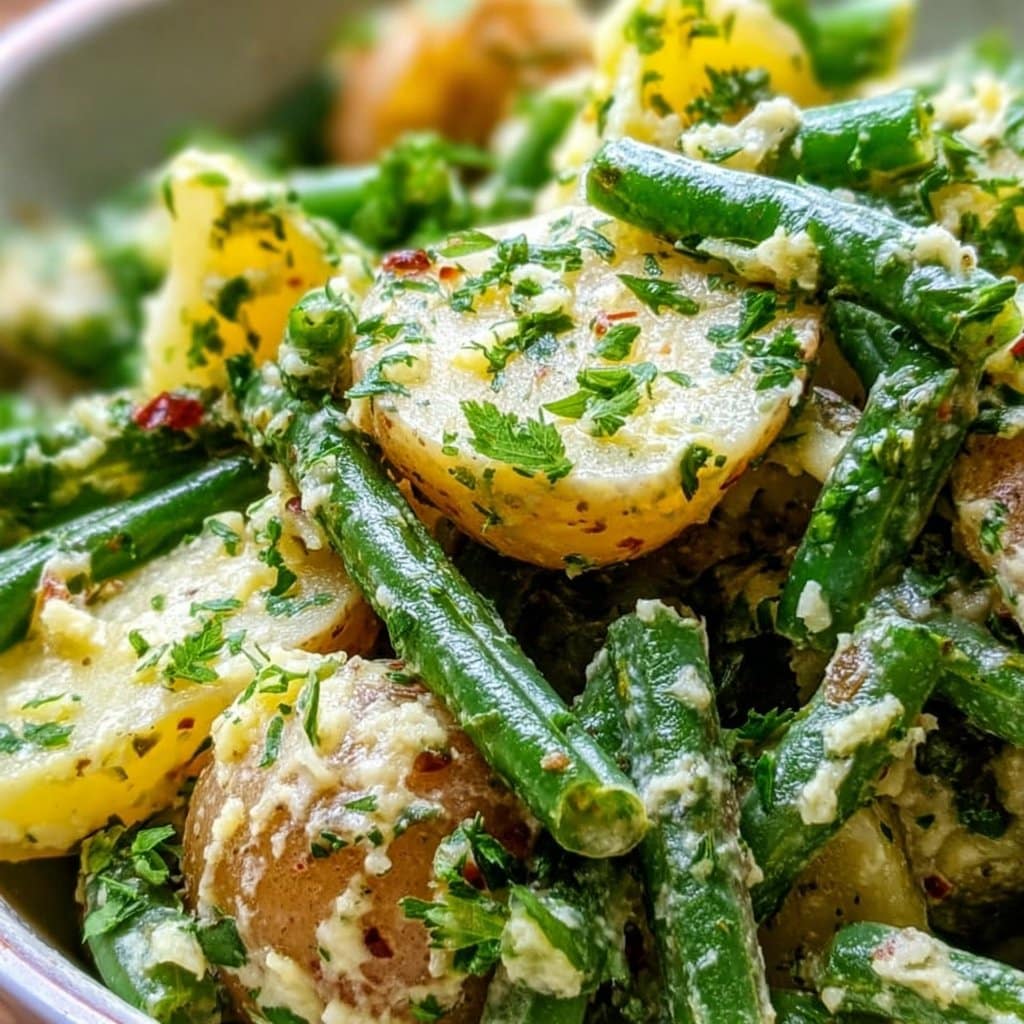 Creamy Green Bean Potato Salad