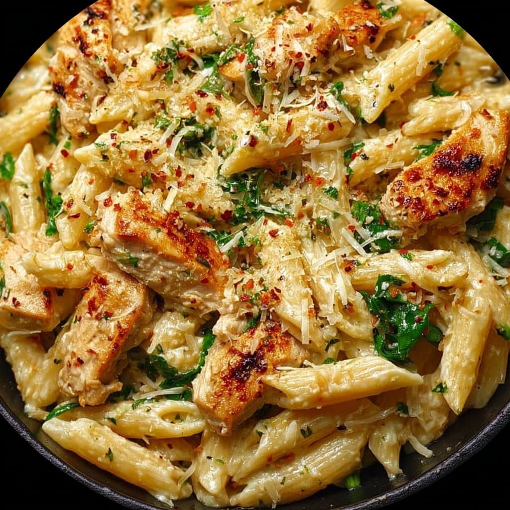 Creamy Garlic Parmesan Chicken Pasta