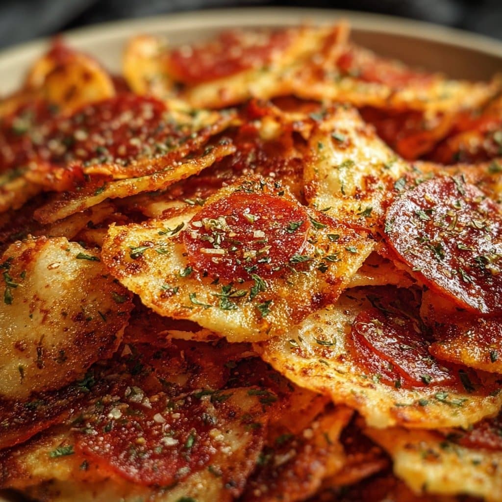 2 ingredient Pizza chips
