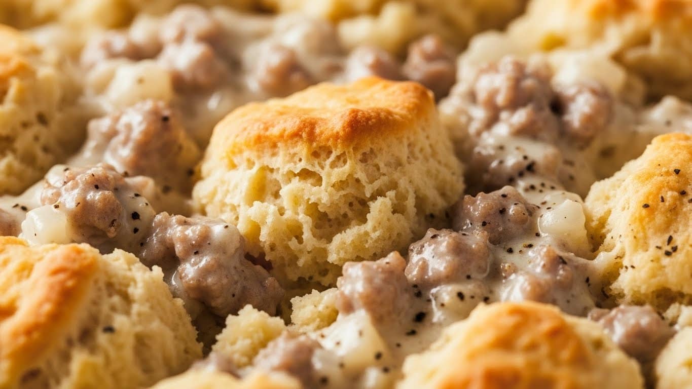 Biscuits and Gravy Casserole