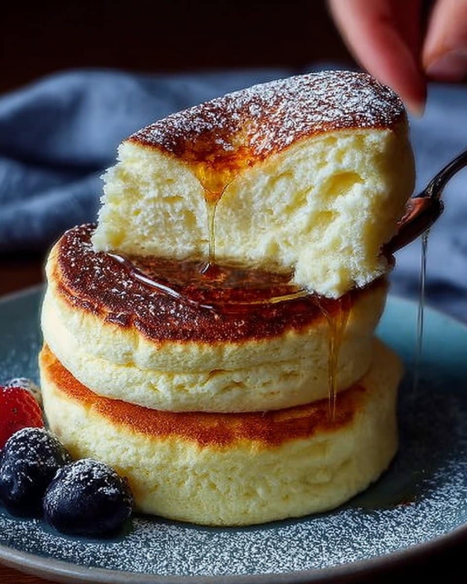 Fluffy Japanese Soufflé Pancakes