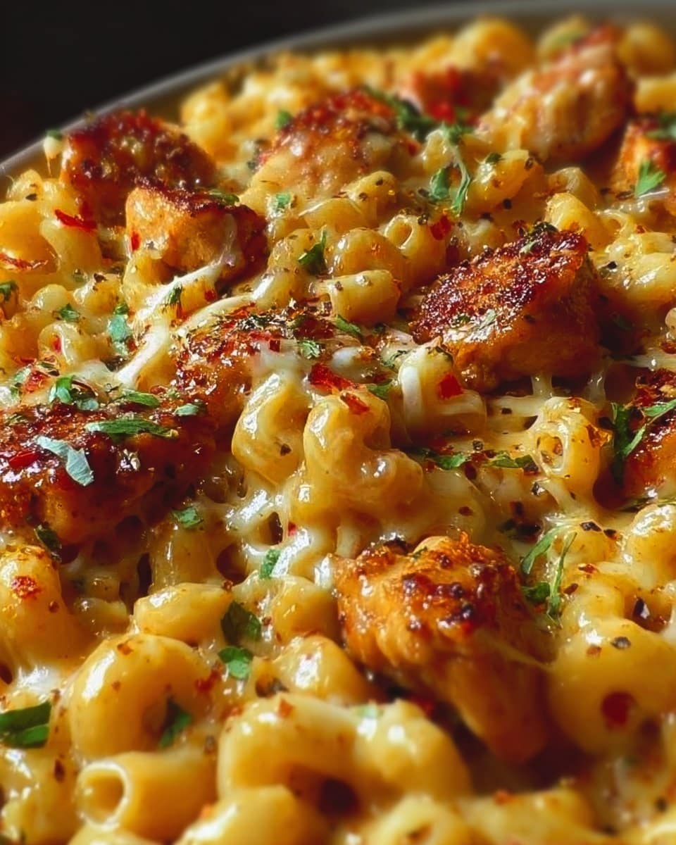 Sweet & Spicy Honey Pepper Chicken Mac ‘n’ Cheese Comfort Bake 5 Sweet & Spicy Honey Pepper Chicken Mac ‘n’ Cheese Comfort Bake