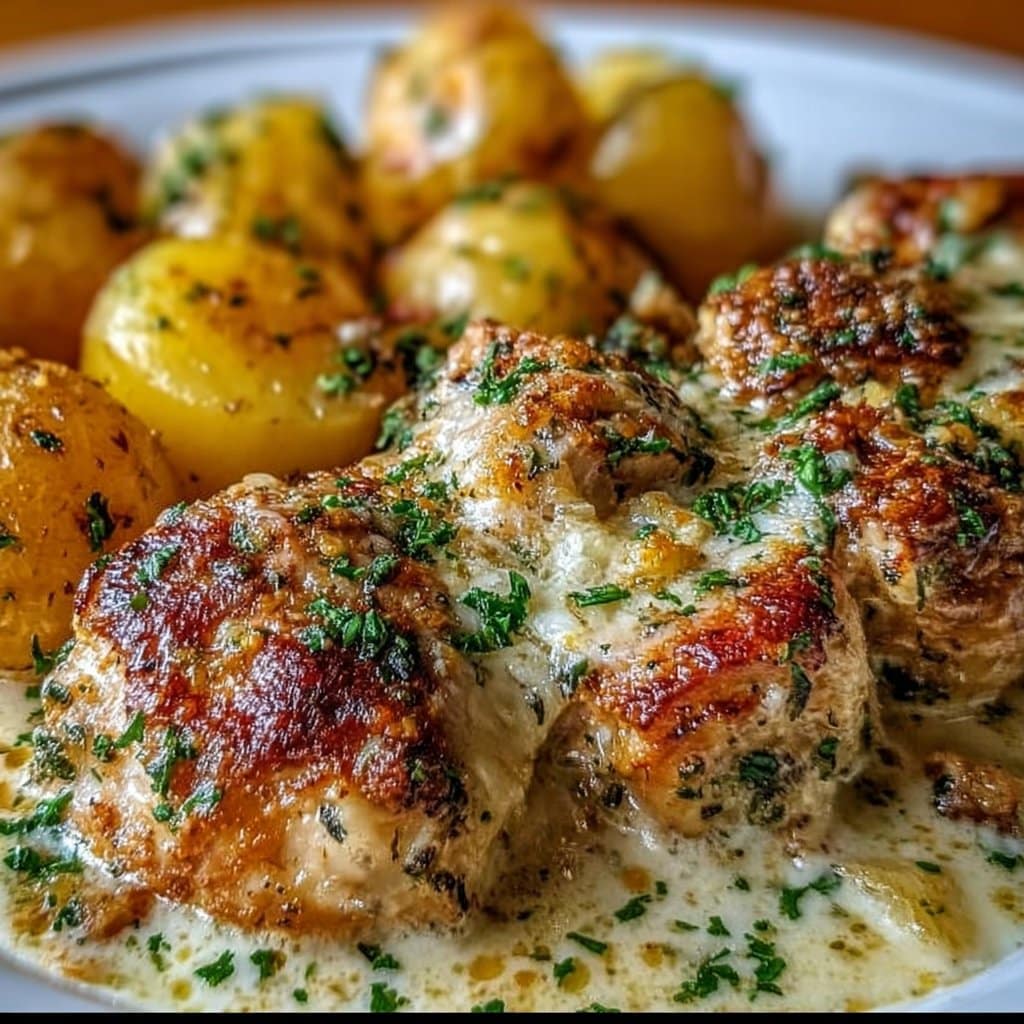 Garlic Parmesan Crockpot Chicken and Potatoes 4 Garlic Parmesan Crockpot Chicken and Potatoes