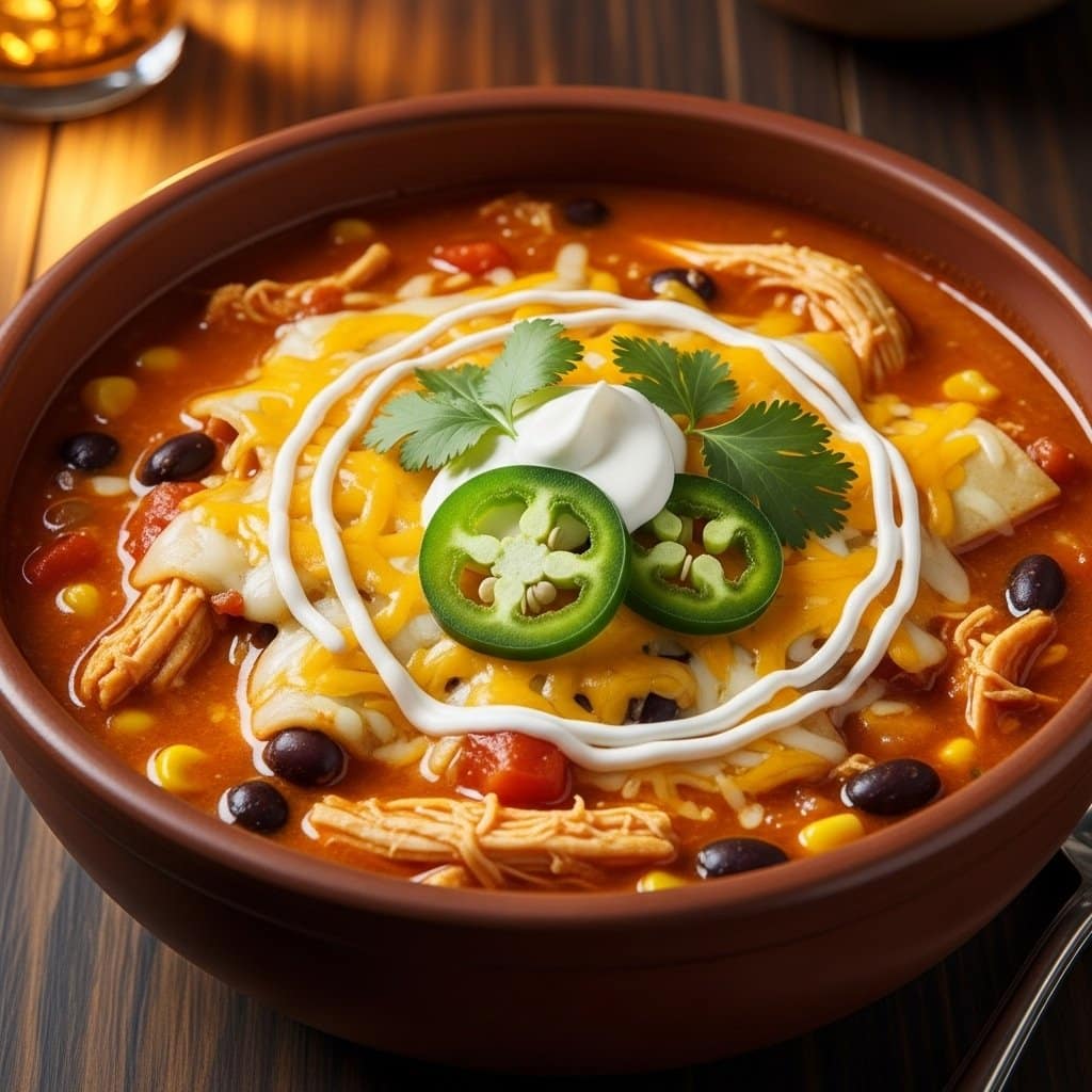 Creamy Chicken Enchilada Soup