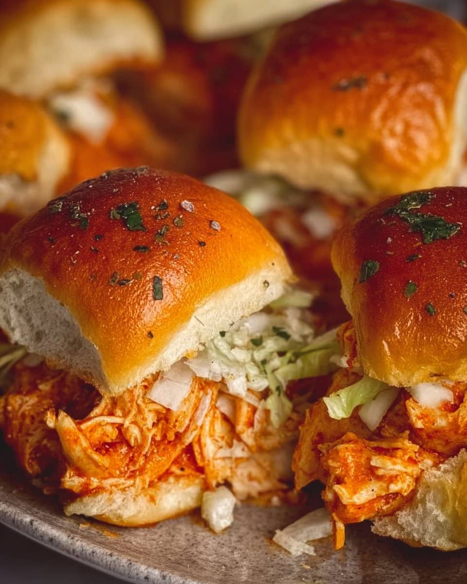 Spicy Buffalo Chicken Sliders