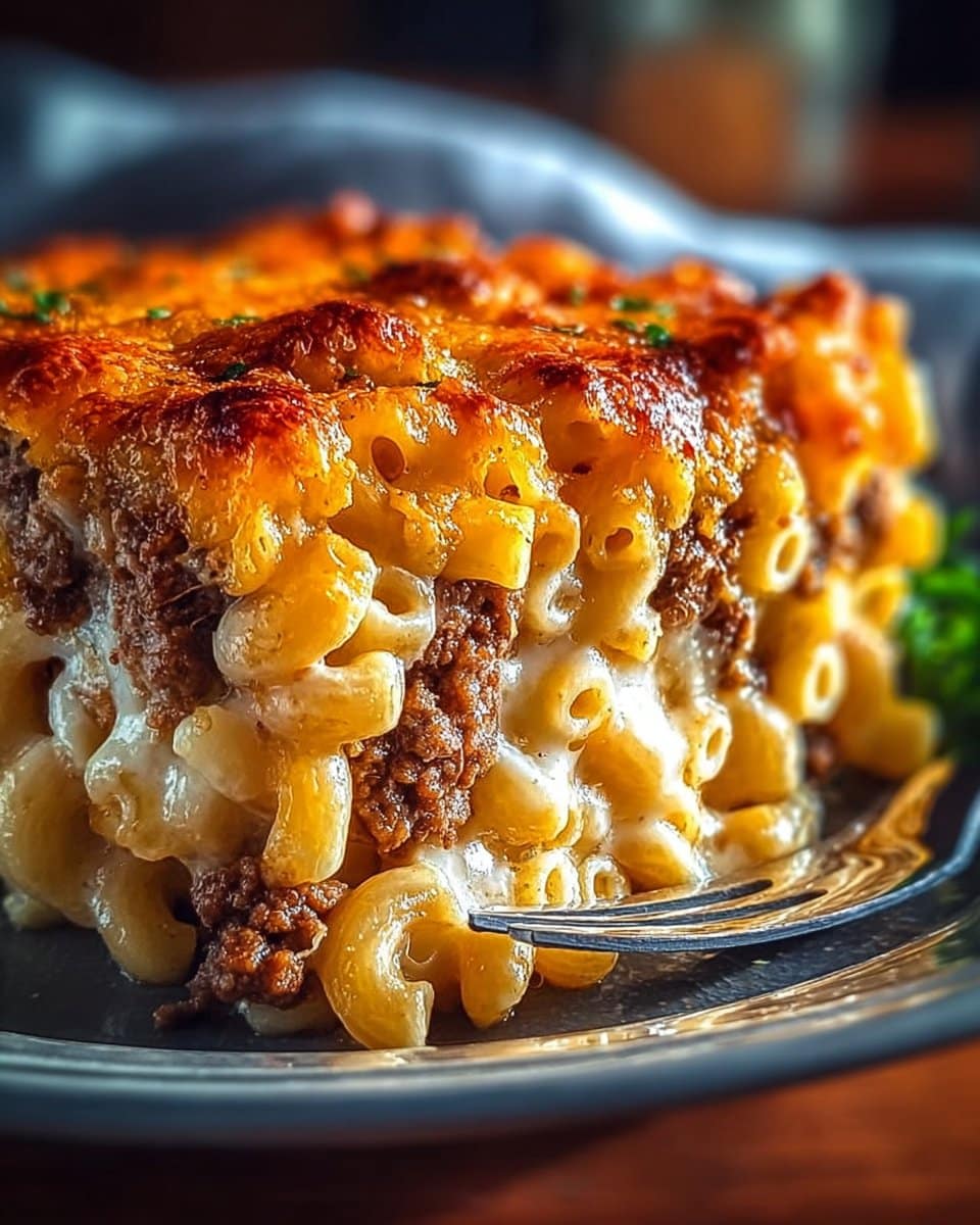 Mac and Cheese Meatloaf Casserole
